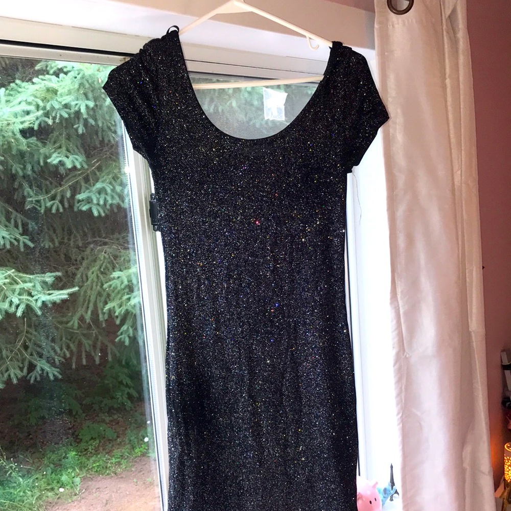 Black sparkle woman’s dress